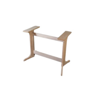 A minimalist wooden craft table in a light finish, designed for various creative activities.