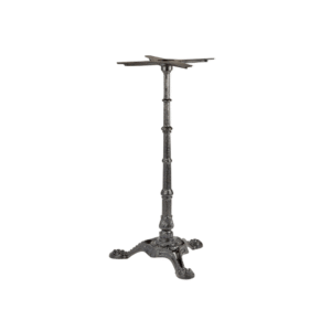 A vintage-inspired table base featuring a decorative design and sturdy structure.