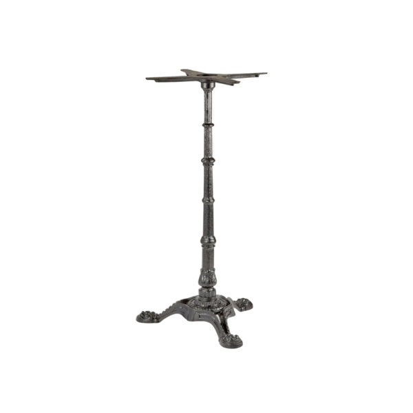 A vintage-inspired table base featuring a decorative design and sturdy structure.