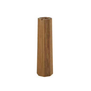 Tall hexagonal wooden base
