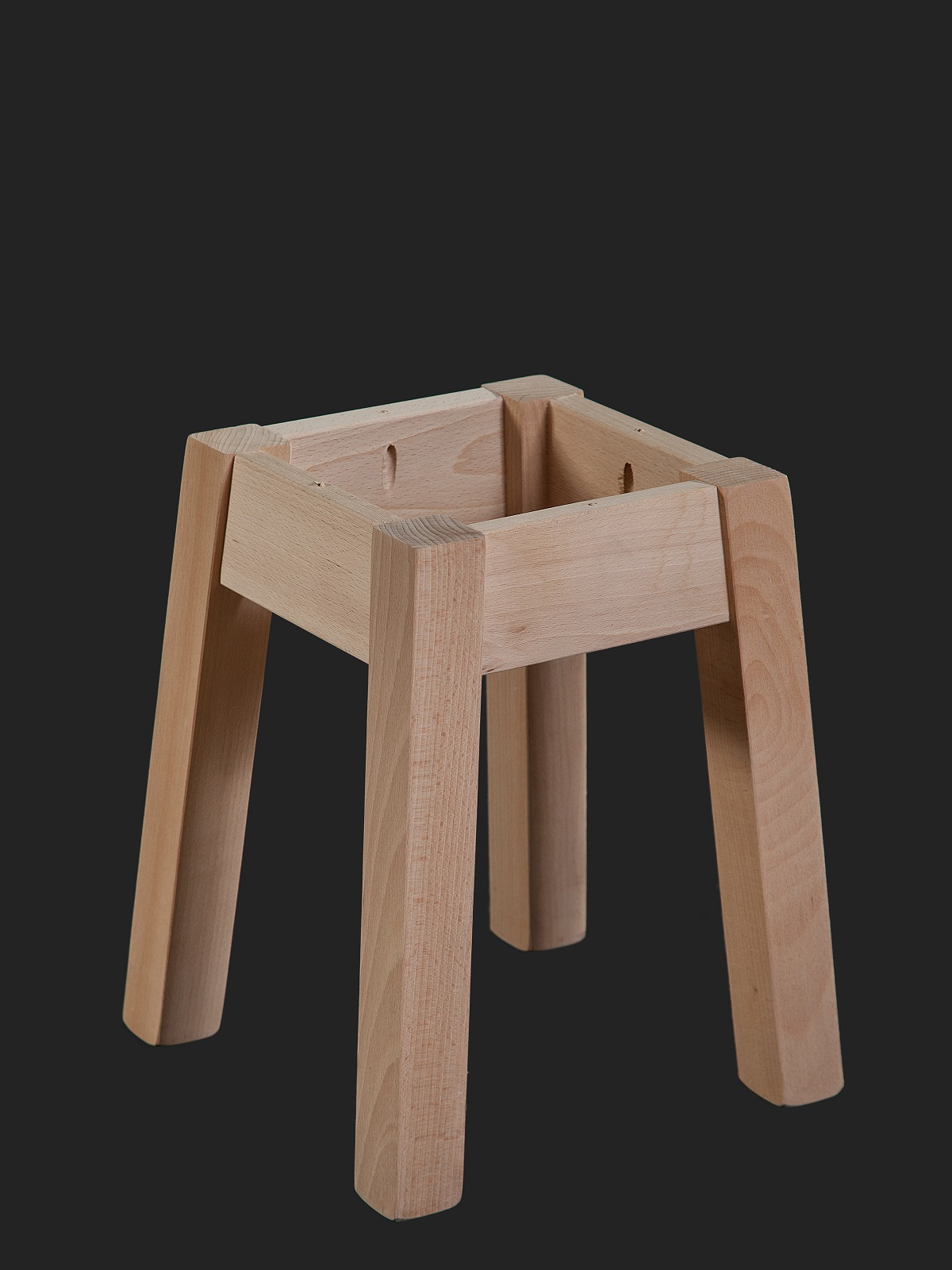 splayed out square leg low stool – a&l furnishings ltd