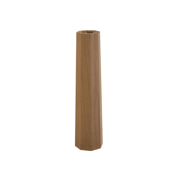 Stylish tall wooden Chair/Leg with a sleek geometric shape.